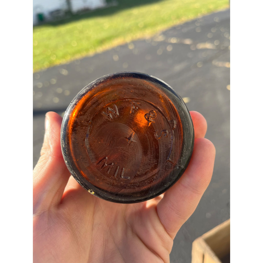 Vintage Pre-Pro Cream City Brewing Co. Amber Brown Beer Bottle Milwaukee Wis