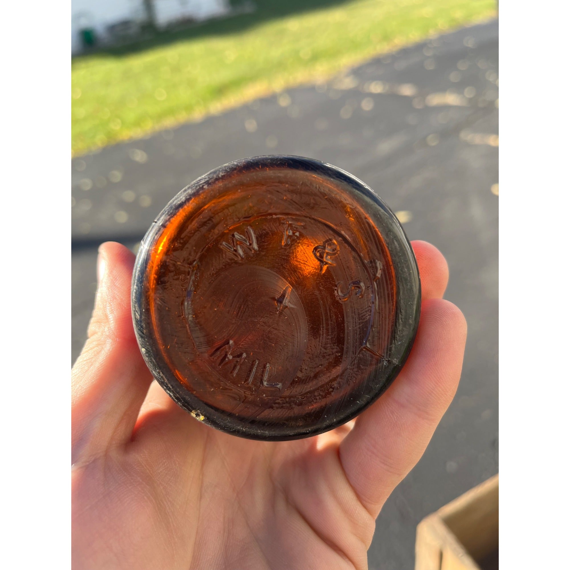 Vintage Pre-Pro Cream City Brewing Co. Amber Brown Beer Bottle Milwaukee Wis