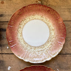 Antique Haviland Limoges Gold Floral Scrollwork & Red Luncheon / Salad Plates 5