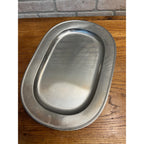 Vintage 1960s MCM Stainless Steel Serving Tray Meat Platter Gabis Sweden 19x13.5