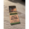 Vintage Tonys Self Service Super Market Webb City MO Advertising Matchbook
