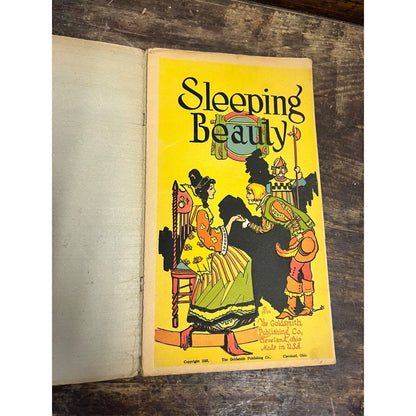 RARE Vintage 1922 Sleeping Beauty Children's Book Colorful - Goldsmith Publishin
