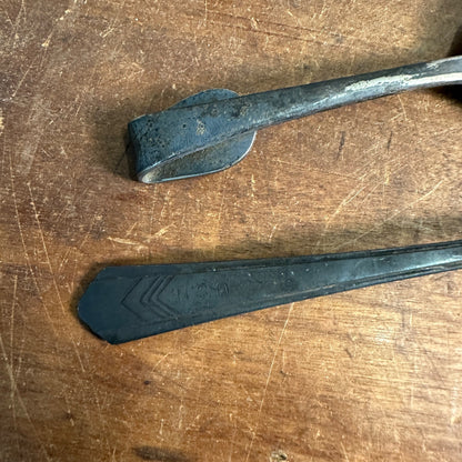 Original WWI / WWII USN Marked United States Navy Silver Plate Spoons Lot (2)