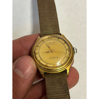 Vintage Benrus 25 Jewel Self Winding Men's Wrist Watch 3 Star Gold-Tone Running