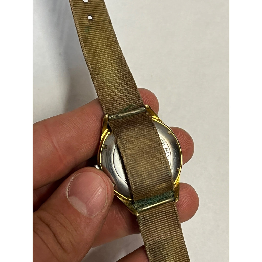 Vintage Benrus 25 Jewel Self Winding Men's Wrist Watch 3 Star Gold-Tone Running