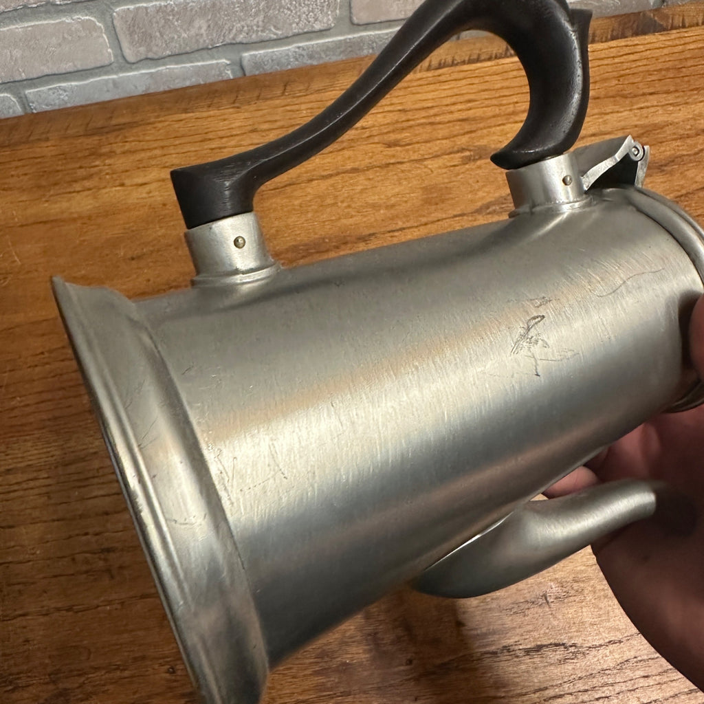 VTG Kirk Steiff Colonial Williamsburg-style Pewter Tea/Coffee Pot & Cream Sugar!