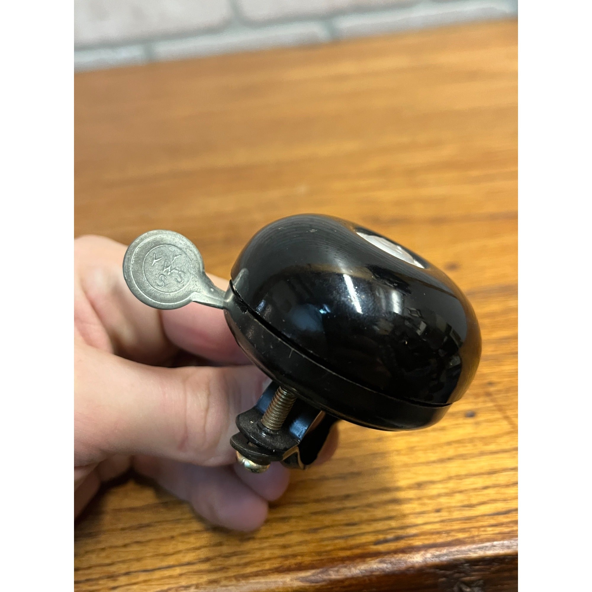 Vintage Schwinn Black Bicycle Bike Mounted Bell Ringer - Works - YWS