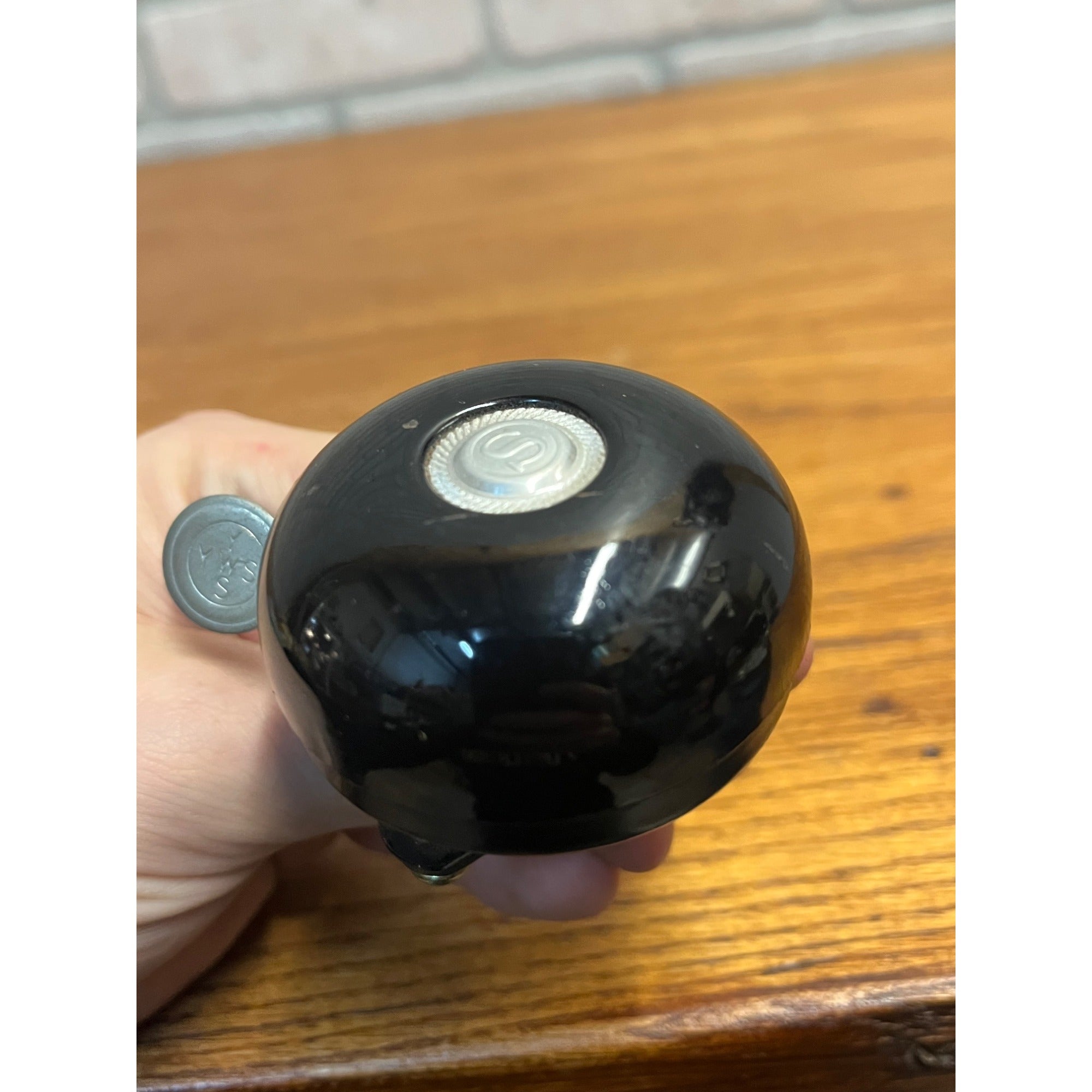 Vintage Schwinn Black Bicycle Bike Mounted Bell Ringer - Works - YWS