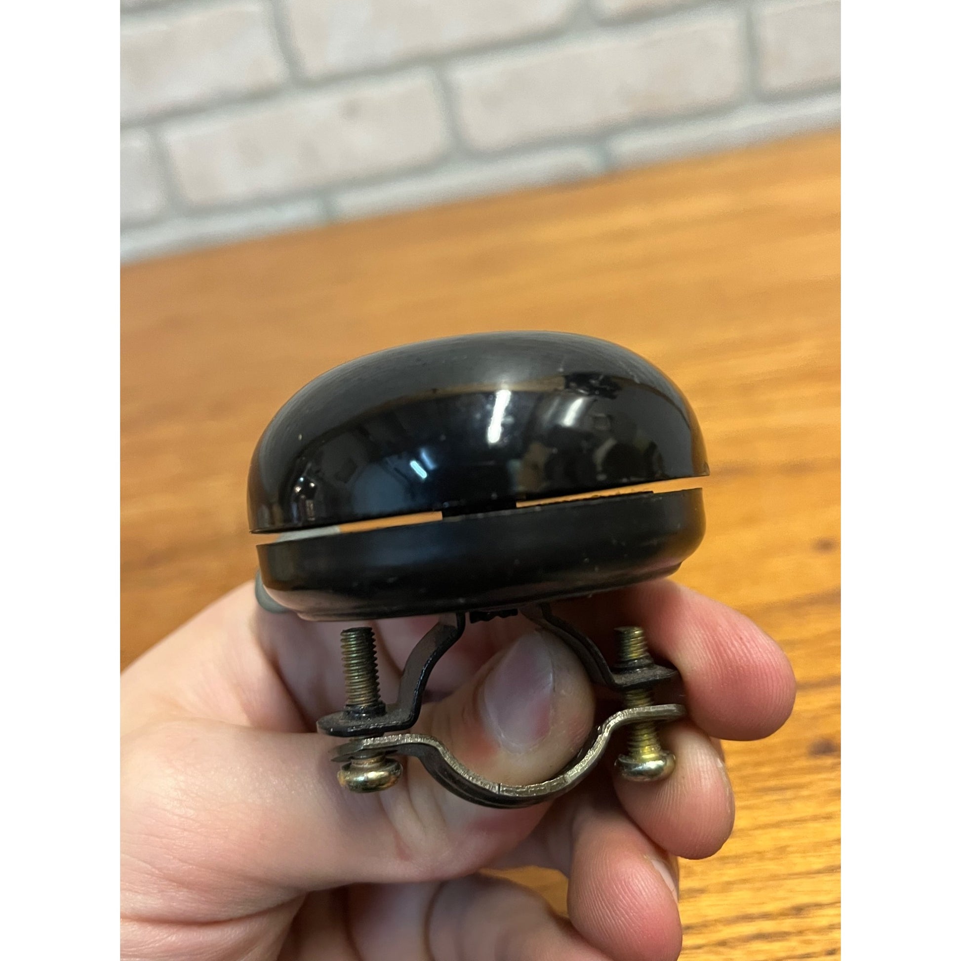 Vintage Schwinn Black Bicycle Bike Mounted Bell Ringer - Works - YWS