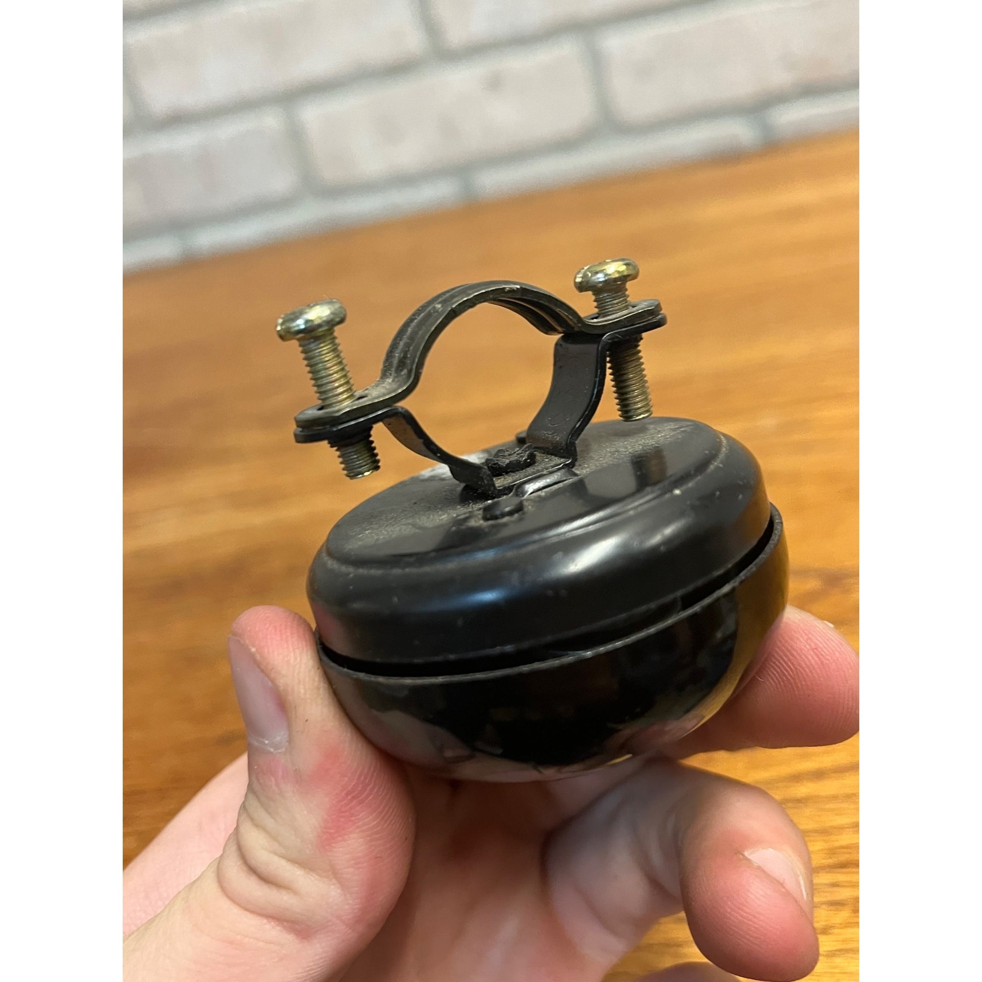Vintage Schwinn Black Bicycle Bike Mounted Bell Ringer - Works - YWS