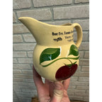 WATT WARE POTTERY #15 ADVERTISING PITCHER DANE CTY FARMCO SERVICE CO-OP WISC.