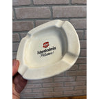 Vintage Schwabenbrau Pilsner Beer Enamel Ashtray Germany German Advertising