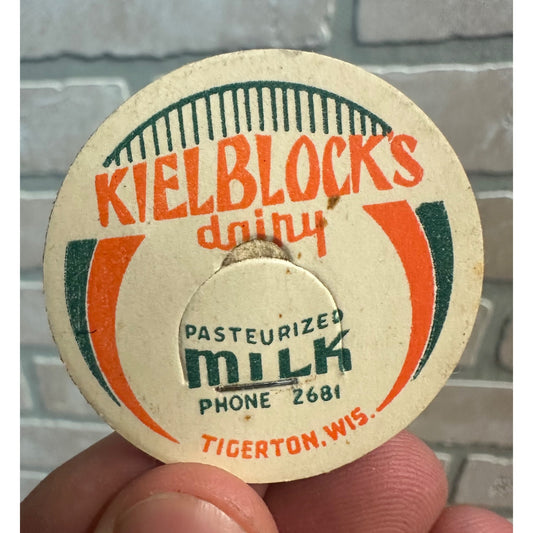 Milk Bottle Cap - Kielblock's Farms Dairy - Tigerton, (Wisconsin) Wis WI