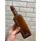 Antique 1890s Paine's Celery Compound Nerve Tonic Cure Glass Amber Bottle