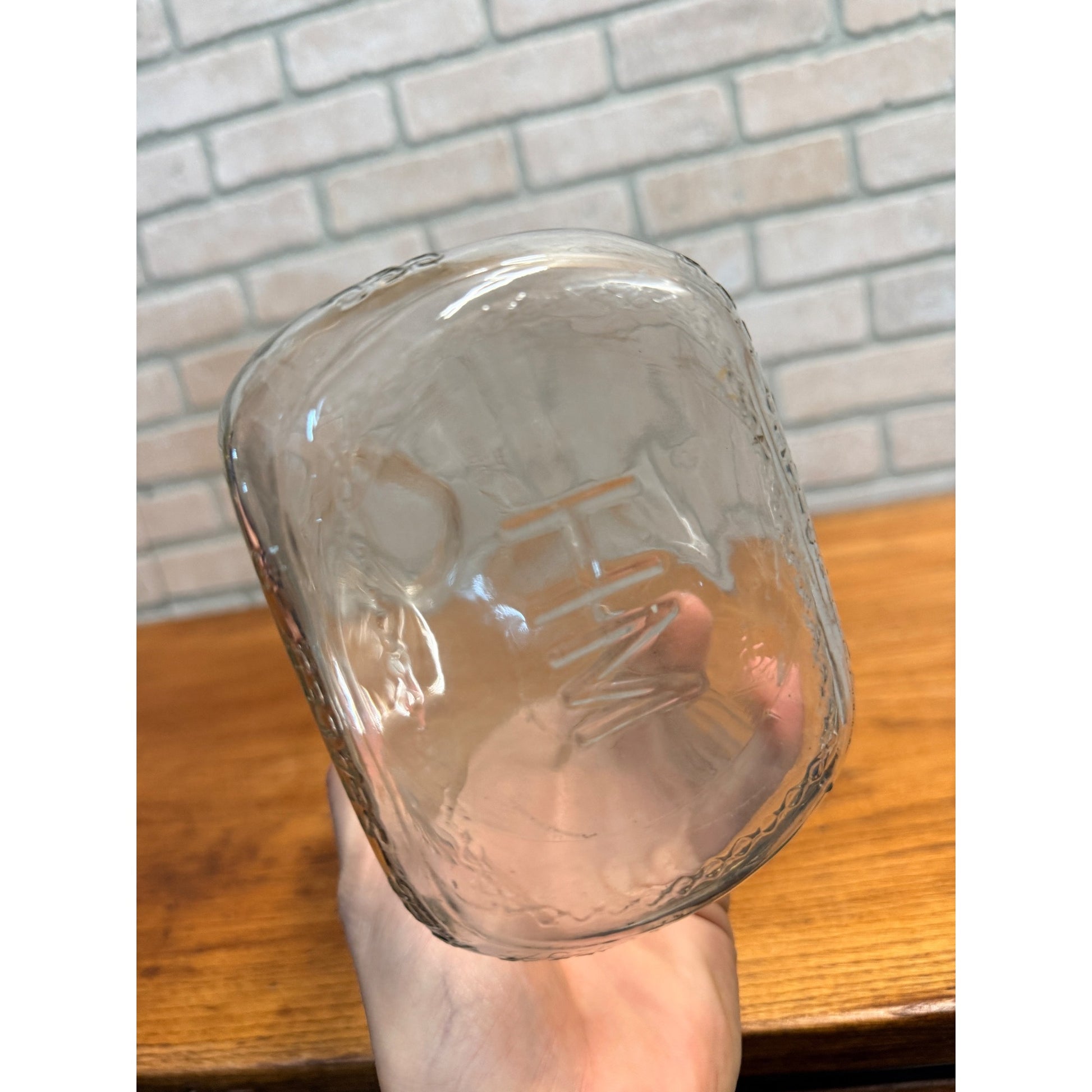 Hawthorn Mellody Embossed Half Gallon Milk Bottle Illinois