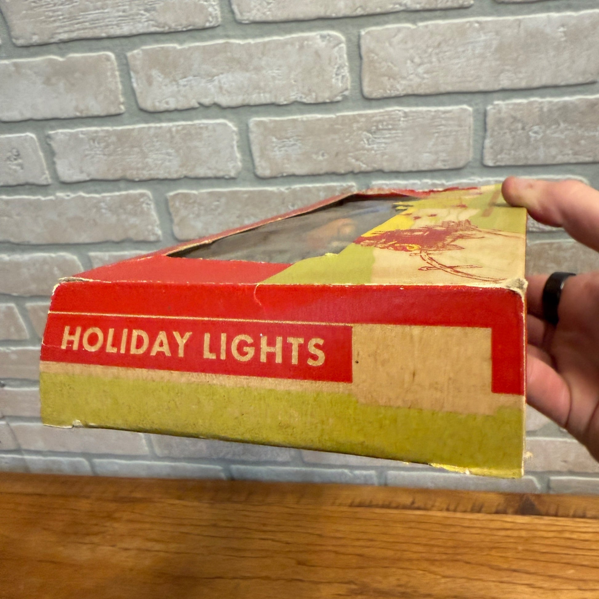 Vintage Christmas String Lights Xmas Box Decor Holiday Lights