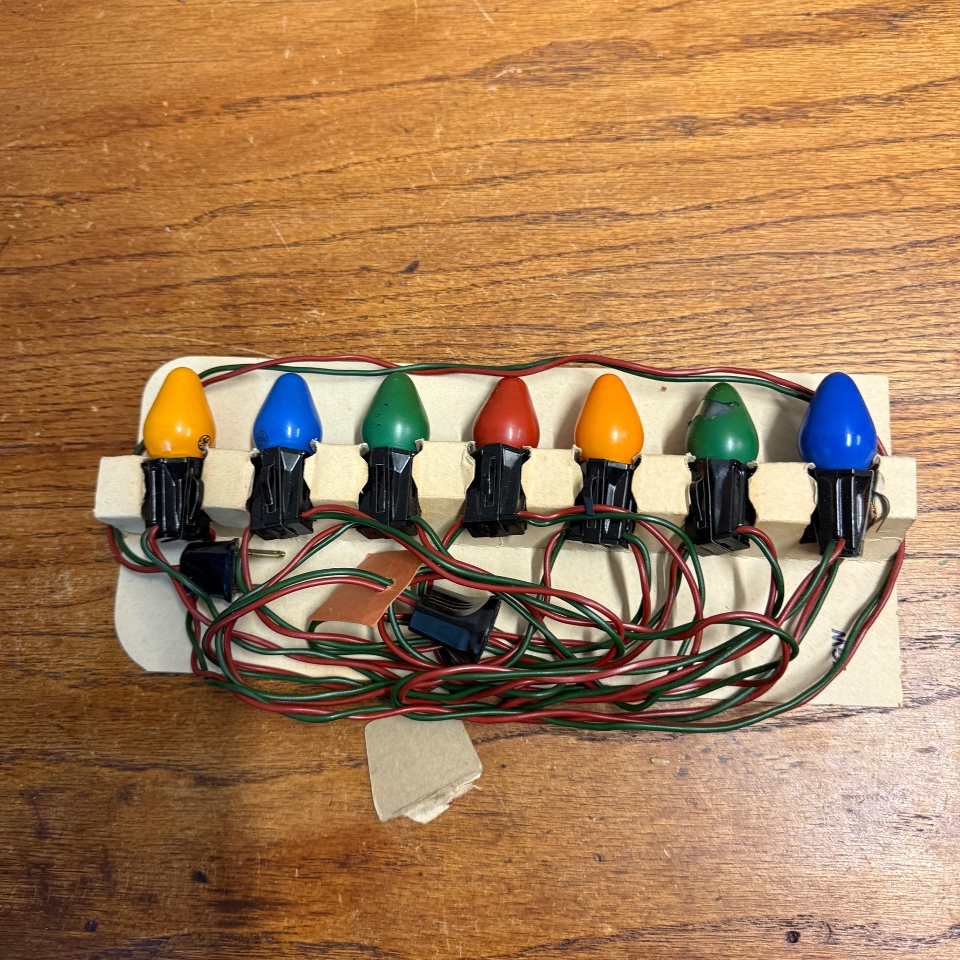 Vintage Christmas String Lights Xmas Box Decor Holiday Lights