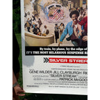 Original 1976 Silver Streak Movie Poster Large 48x60 Advance Preview Gene Wilder