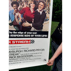 Original 1976 Silver Streak Movie Poster Large 48x60 Advance Preview Gene Wilder