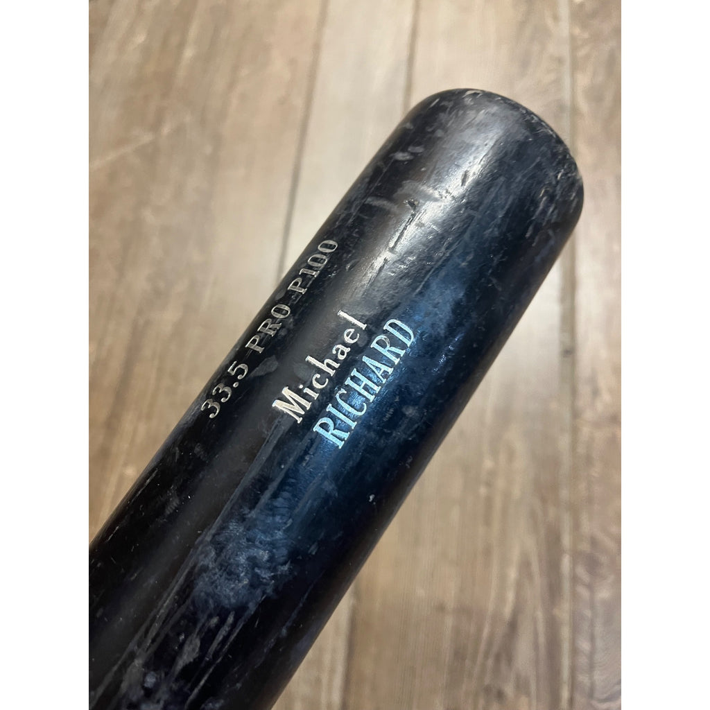 Michael Richard Kane County Cougars Game Used Baseball Bat MLB Old Hickory Pro P100