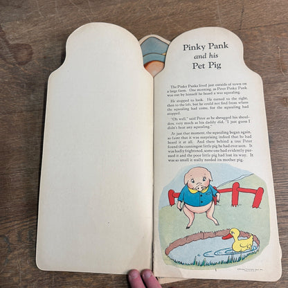 Vintage 1920s Peter Pank & His Dog + Pinky Pank & Pet Pig Children's Books