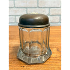 Antique c1900 Art Nouveau Cameo Glass Tobacco Humidor Jar Bronze Lid