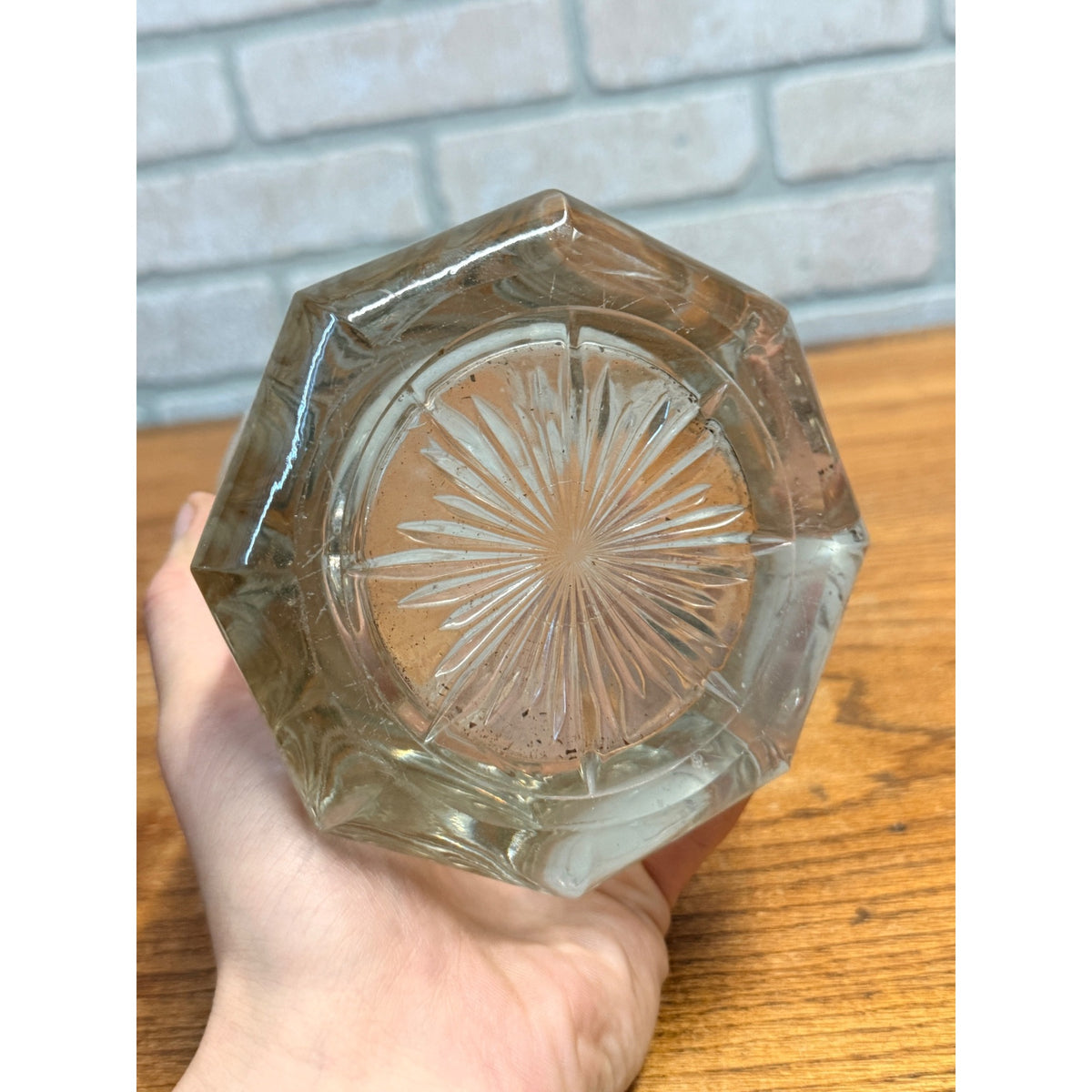 Antique c1900 Art Nouveau Cameo Glass Tobacco Humidor Jar Bronze Lid