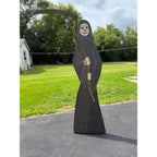 Vintage Standing Grim Reaper Folk Art 6ft Halloween Car Club Sign