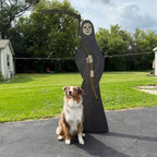 Vintage Standing Grim Reaper Folk Art 6ft Halloween Car Club Sign