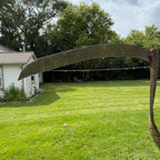 Vintage Standing Grim Reaper Folk Art 6ft Halloween Car Club Sign