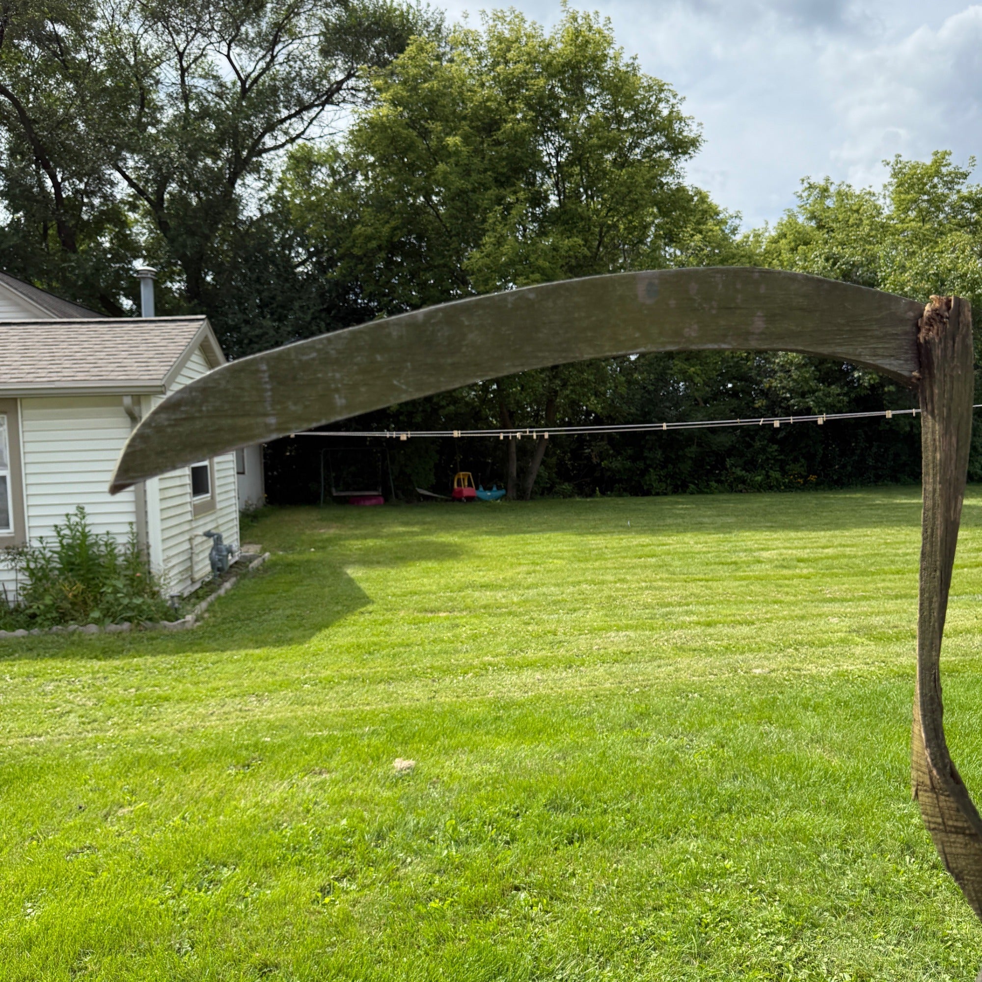 Vintage Standing Grim Reaper Folk Art 6ft Halloween Car Club Sign