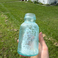 1900s Large-Size Mellin's Infant Food Co Jar Vintage Antique Bottle Crude Blue