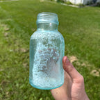 1900s Large-Size Mellin's Infant Food Co Jar Vintage Antique Bottle Crude Blue