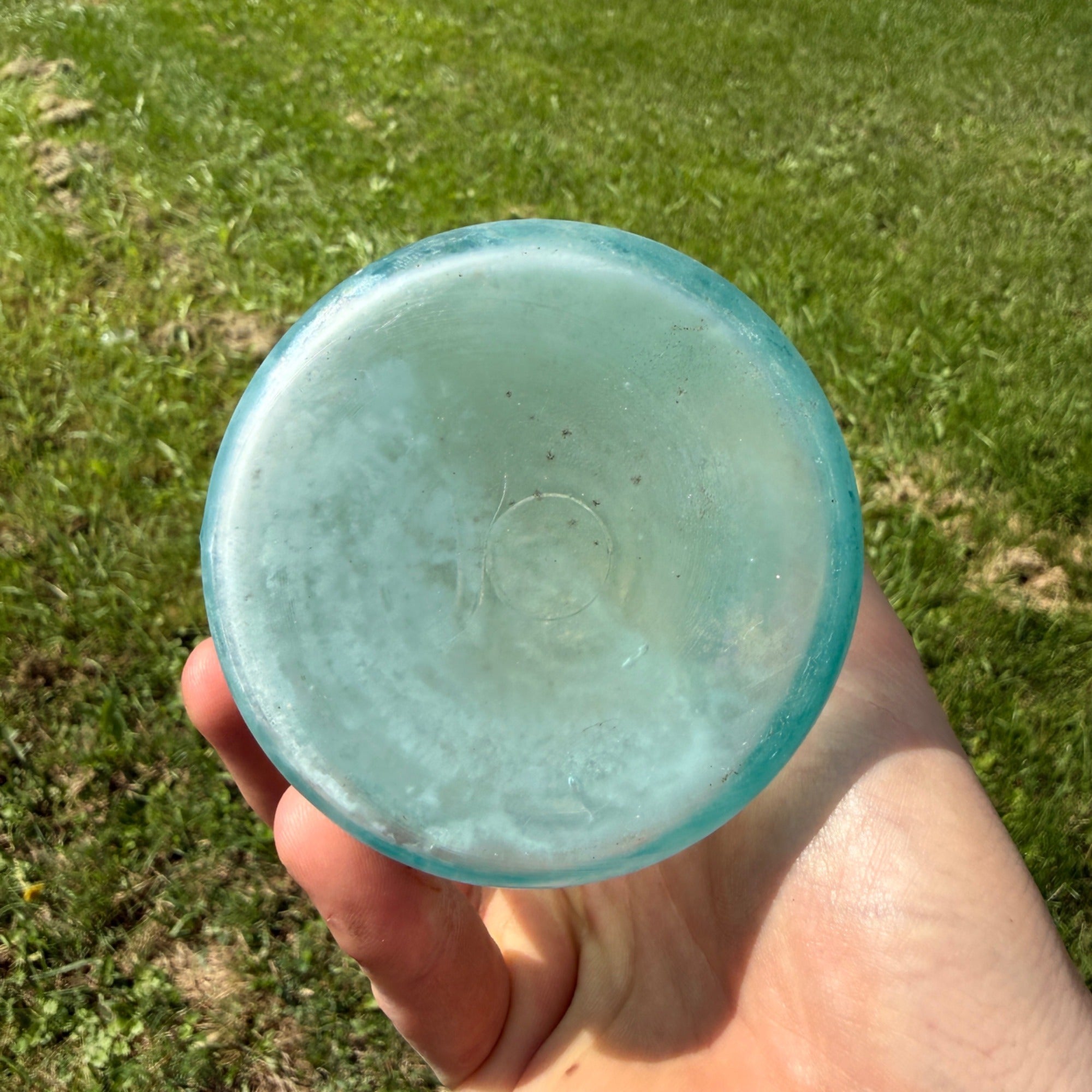 1900s Large-Size Mellin's Infant Food Co Jar Vintage Antique Bottle Crude Blue