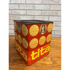 Vintage TITA Crackers Tin - Rovira Biscuit Co - Ponce, Puerto Rico 48oz