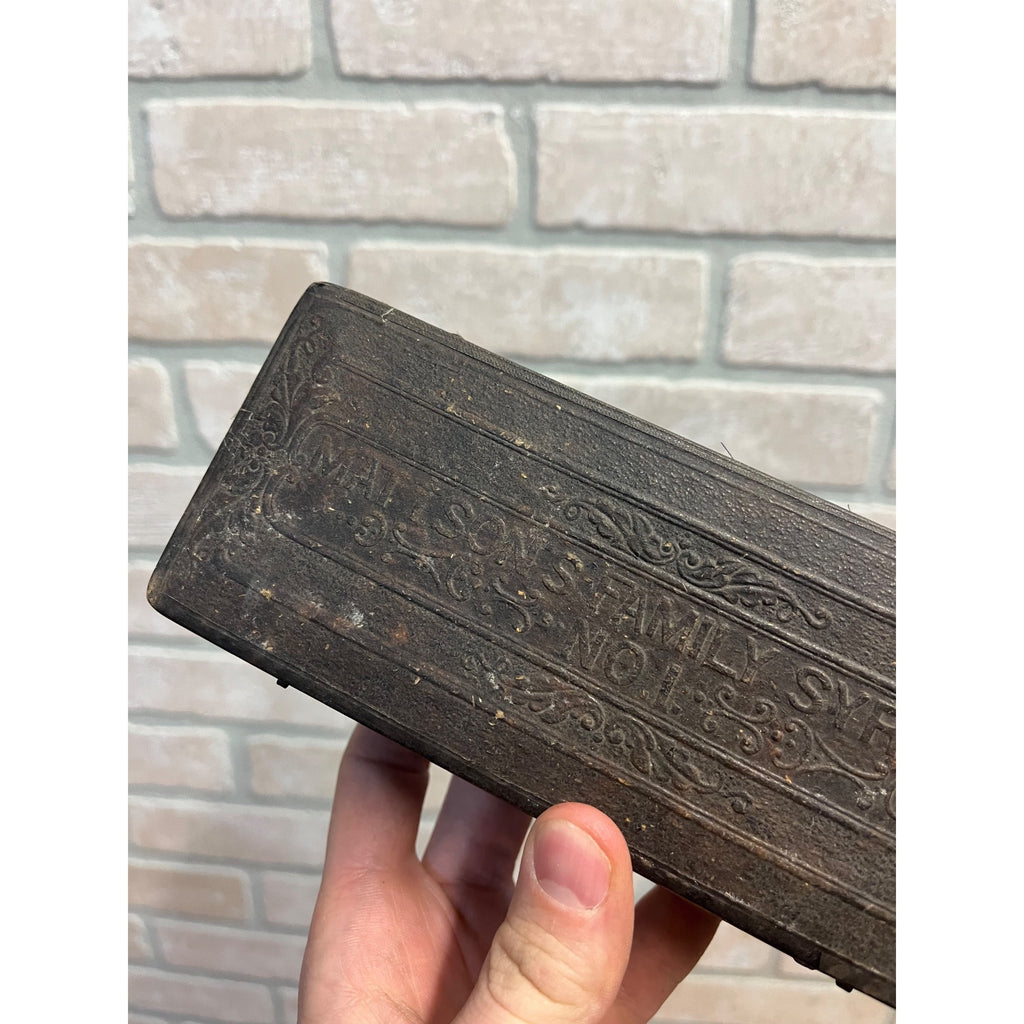 Rare Antique Mattsons Family Syringe Box - Unique Medical Collectible