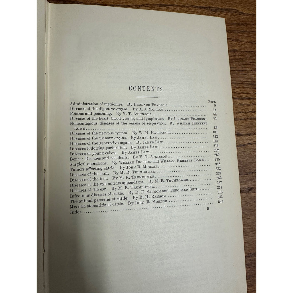 1912 Diseases of Cattle Hardcover Book Dept. of Agriculture Farm Dairy Illustrated