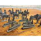 Vintage 1970s Greenfield Village Lead US Army Figures Calvary Battleships Lot