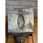 Antique Hoosier Flour Sifter -Galvanized Metal Bin - Hand Crank - Kitchen Bin