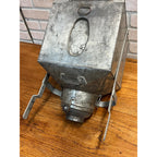 Antique Hoosier Flour Sifter -Galvanized Metal Bin - Hand Crank - Kitchen Bin
