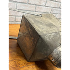 Antique Hoosier Flour Sifter -Galvanized Metal Bin - Hand Crank - Kitchen Bin