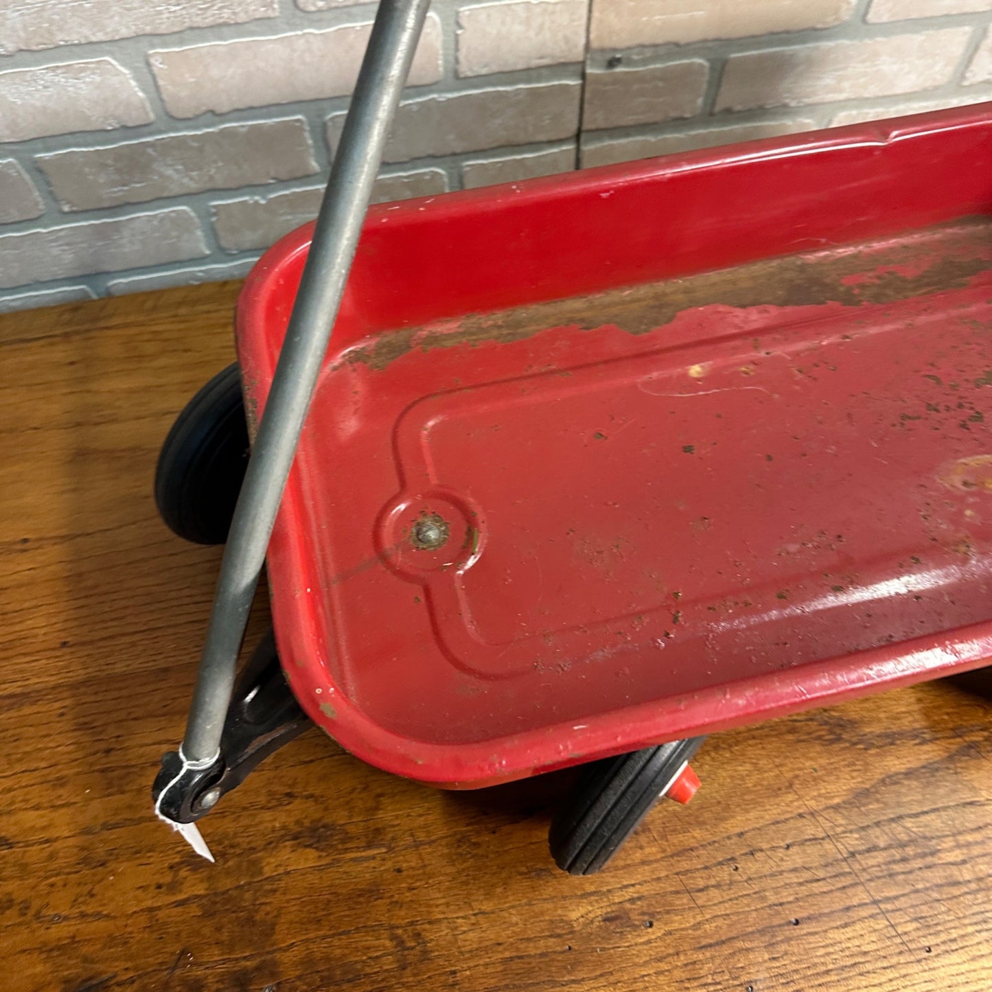 Vintage Red Radio Flyer Wagon 80 Mini Metal Childs 22" x 12"