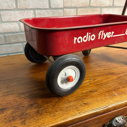 Vintage Red Radio Flyer Wagon 80 Mini Metal Childs 22" x 12"