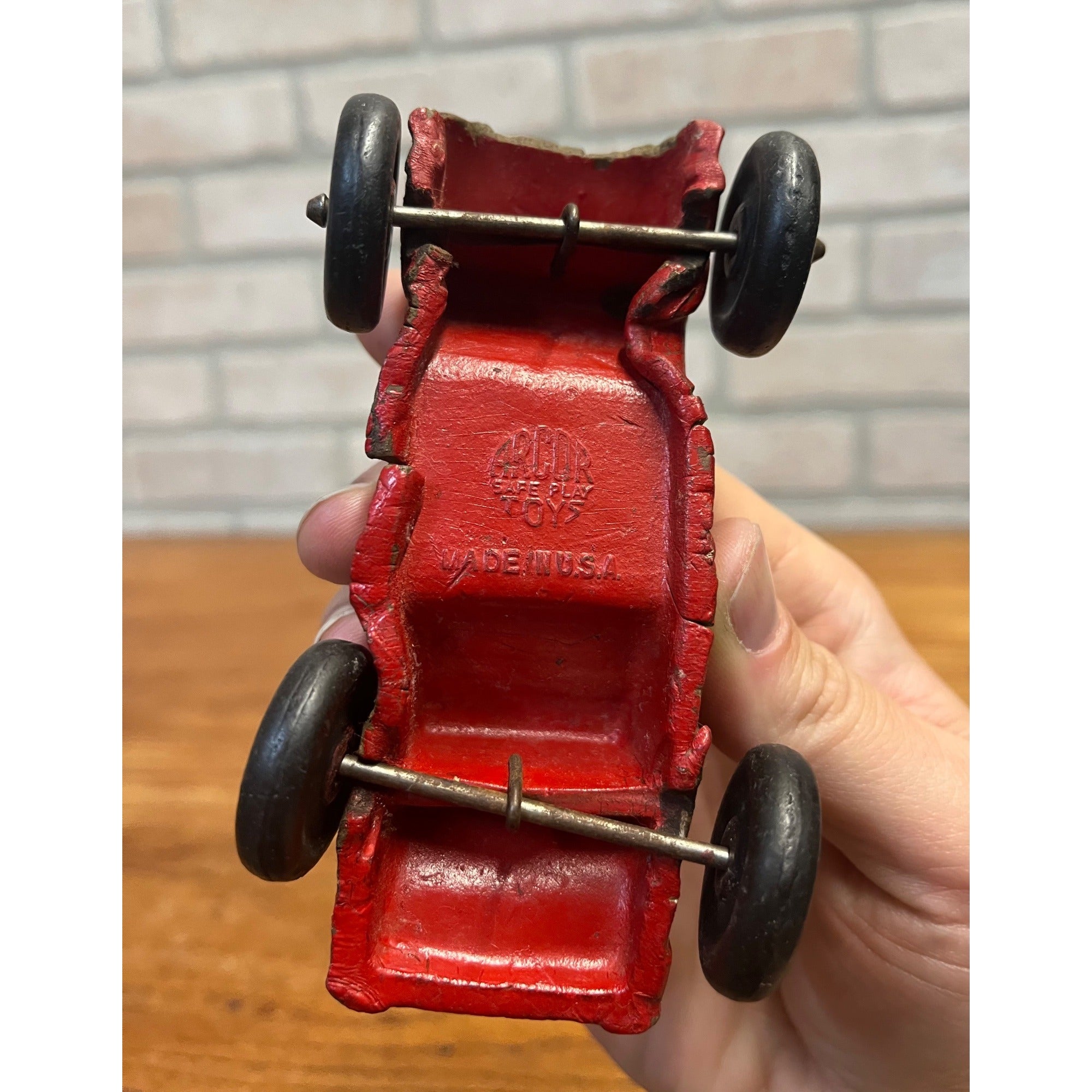 Vintage ARCOR Auburn Rubber Toys Rubber Farm Trailer Machinery Toy