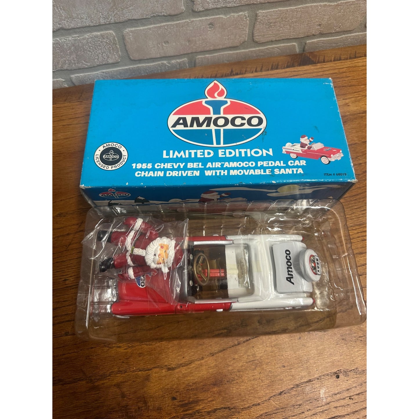 1955 Chevy Bel Air AMOCO Pedal Car & Santa Gearbox Diecast + Box