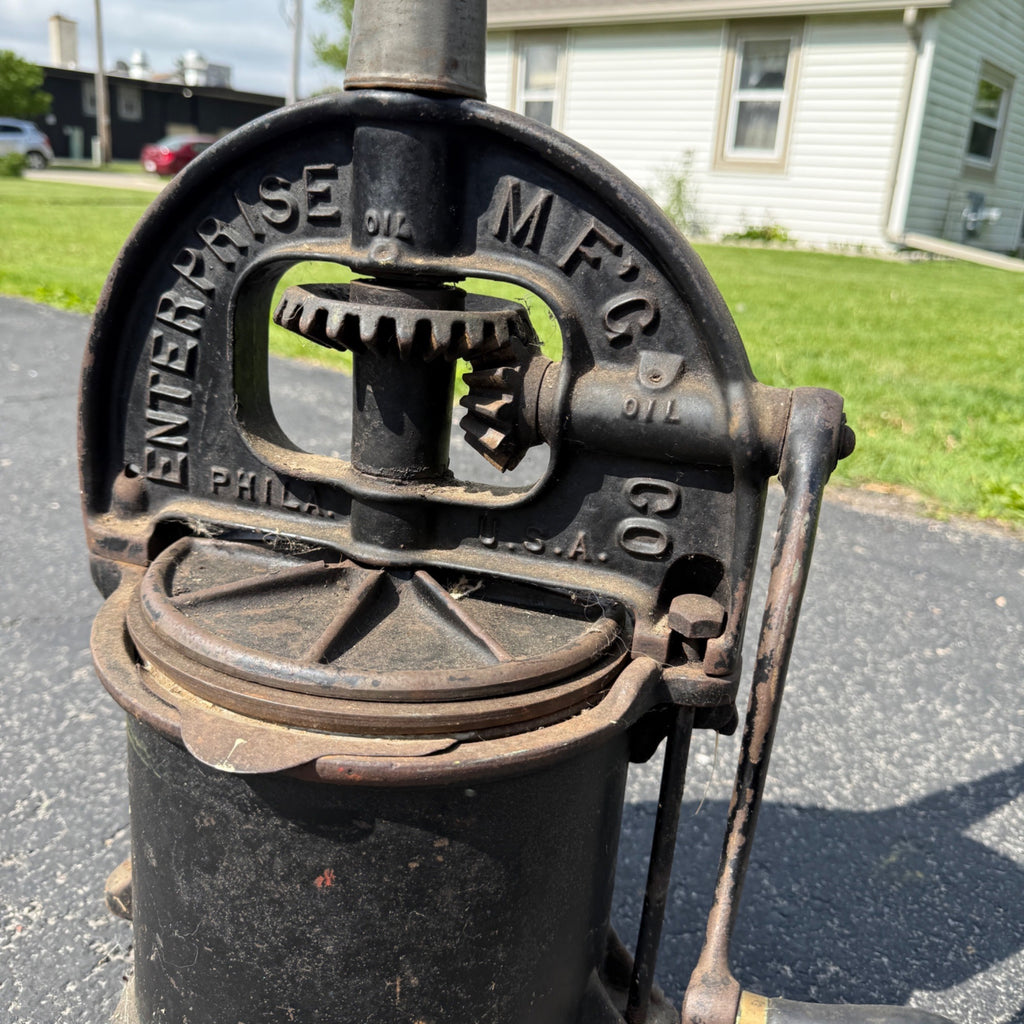 Antique Cast Iron Enterprise MFG Co Sausage Stuffer Tool