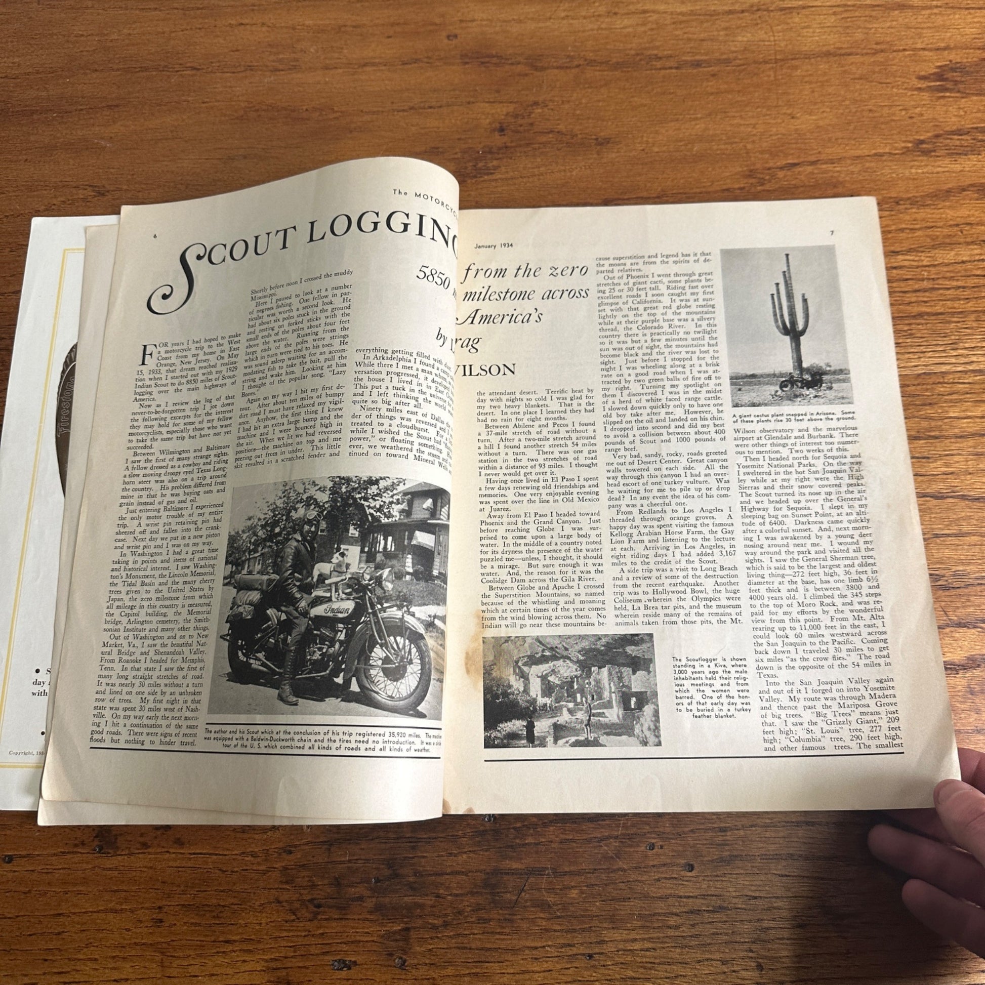 Vintage The Motorcyclist Magazine January 1934 Harley Indian Motorcycle Ads