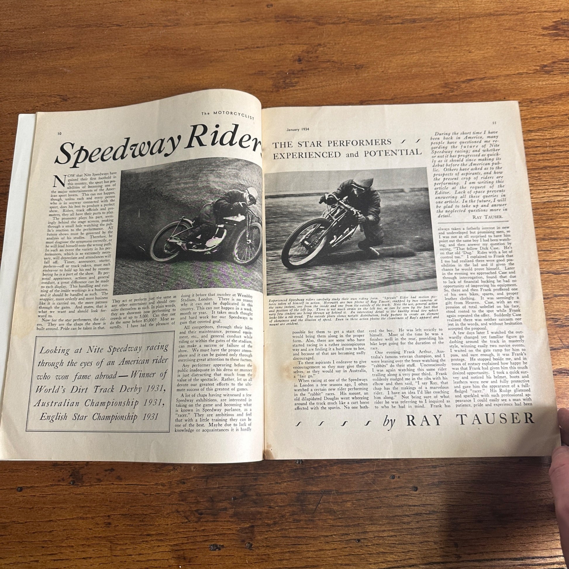 Vintage The Motorcyclist Magazine January 1934 Harley Indian Motorcycle Ads