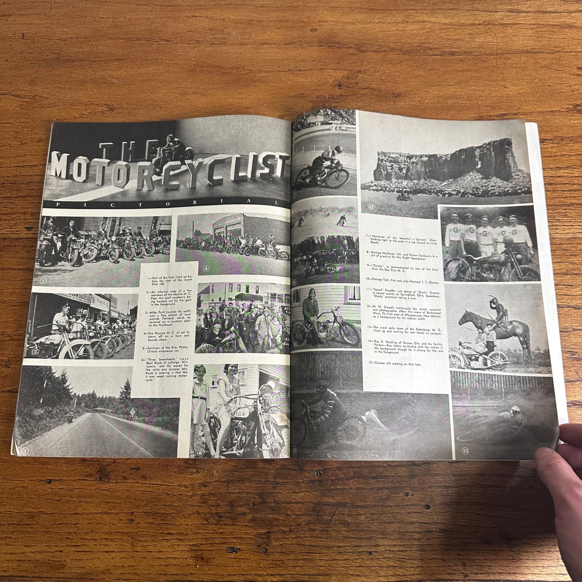 Vintage The Motorcyclist Magazine January 1934 Harley Indian Motorcycle Ads