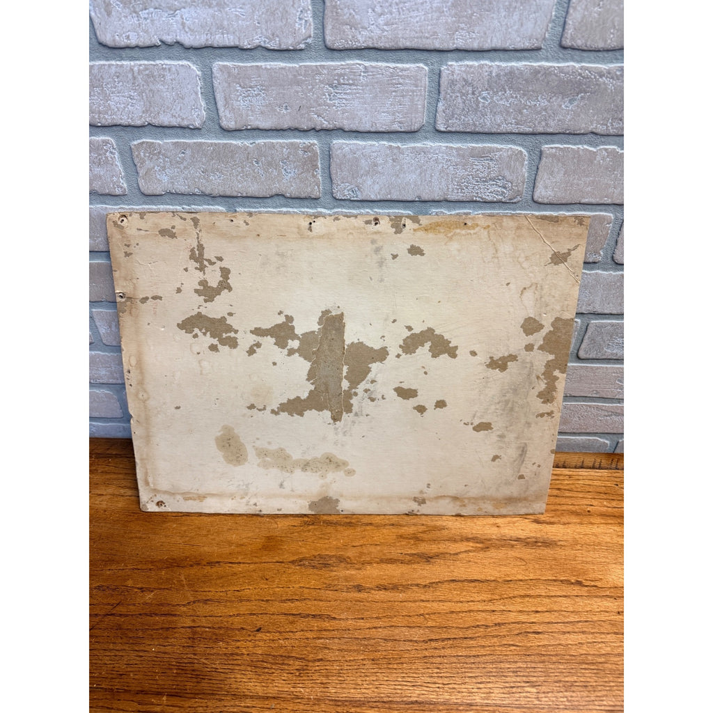 Original Schmidt's City Club Beer Norman Rockwell Cardboard Lithograph Sign